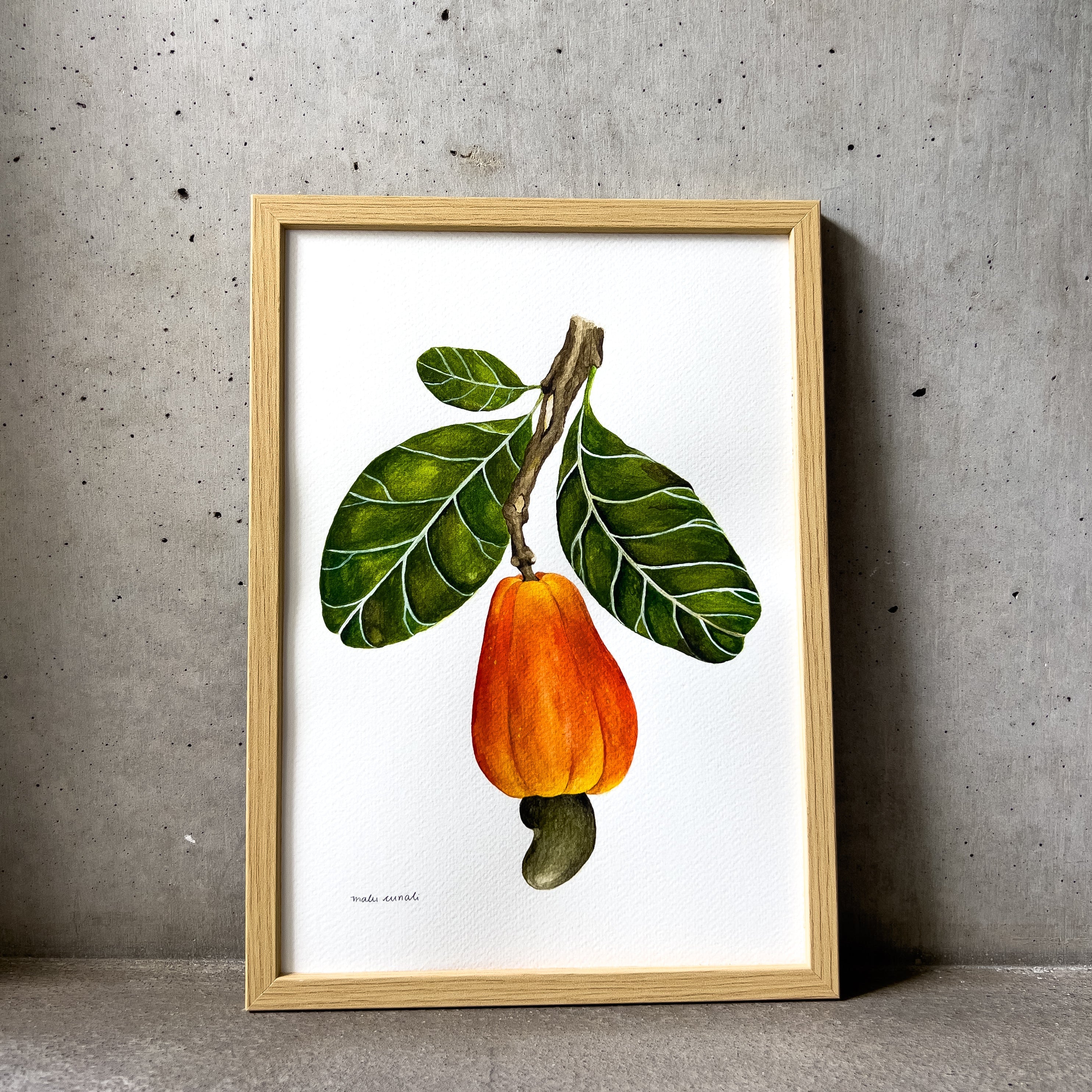 Cashew Branch Original Watercolor
