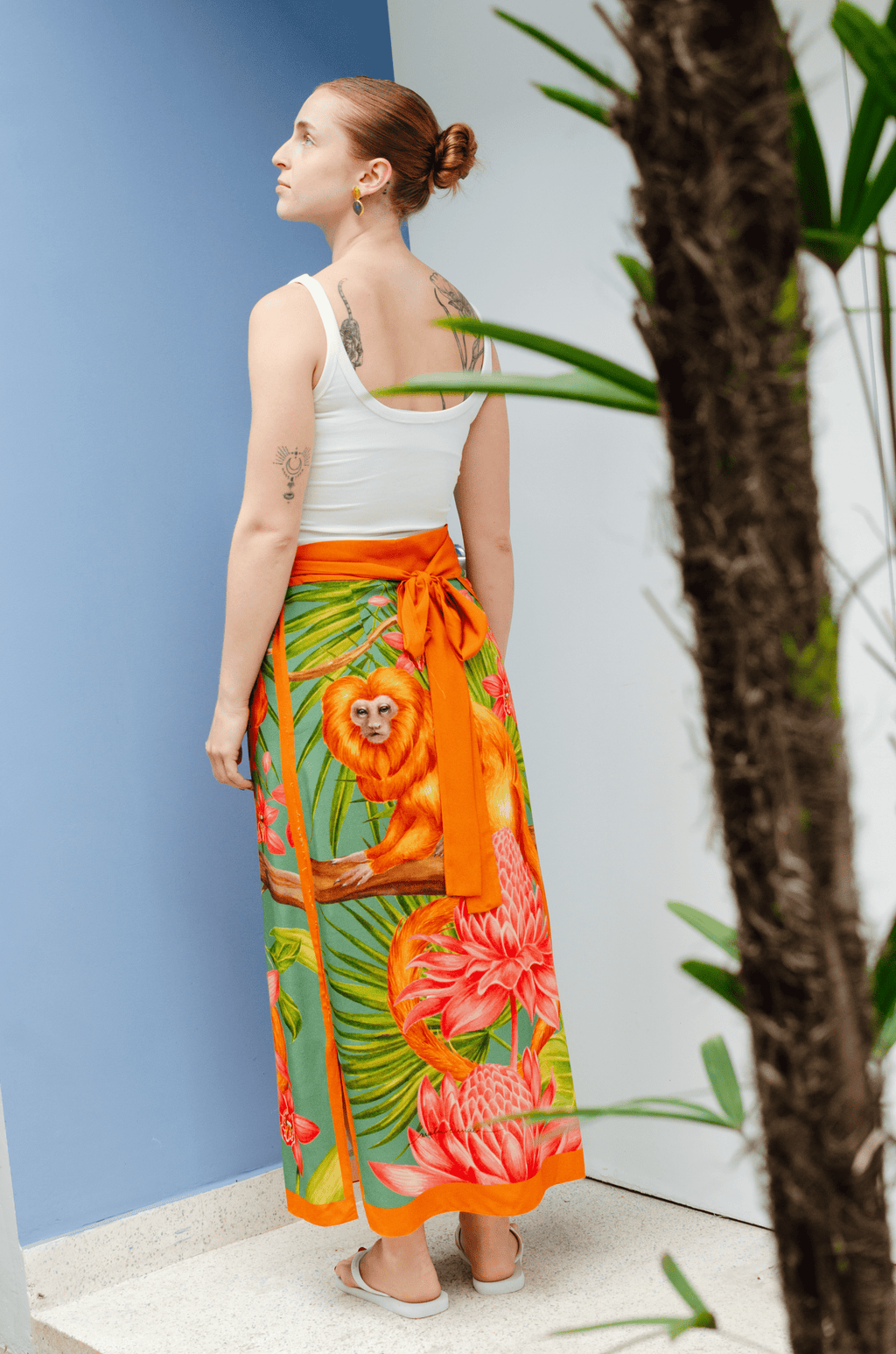 Wrap Skirt - Golden Lion Tamarin