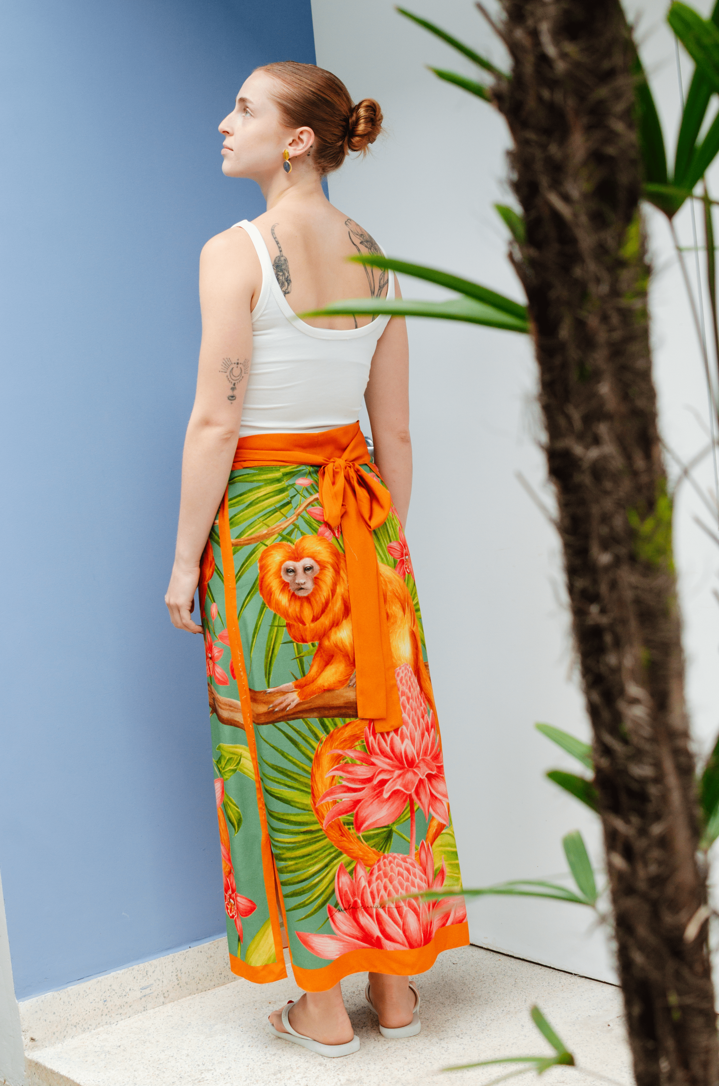 Wrap Skirt - Golden Lion Tamarin